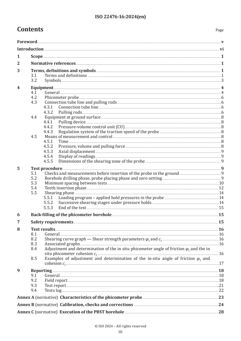 ISO 22476-16:2024 - Geotechnical investigation and testing — Field testing — Part 16: Borehole shear test
Released:10/25/2024