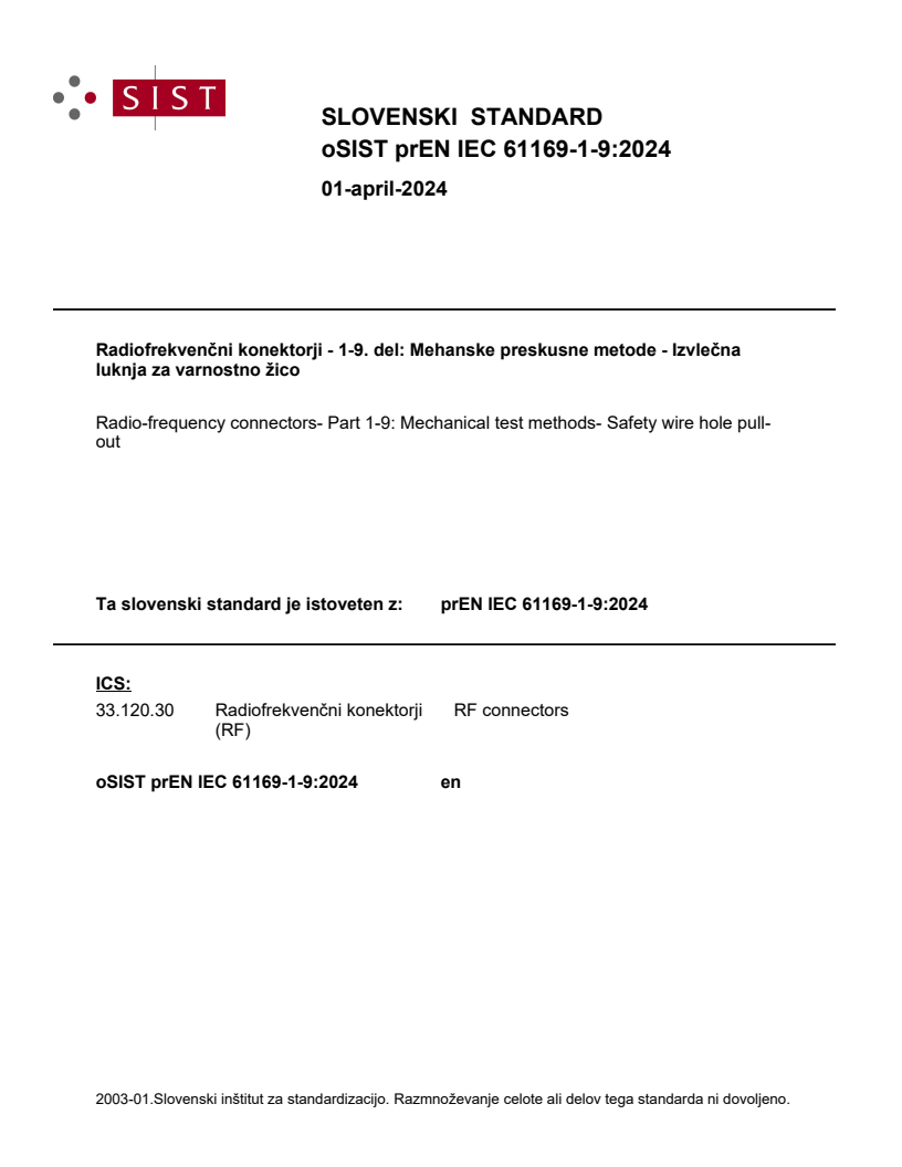 prEN IEC 61169-1-9:2024