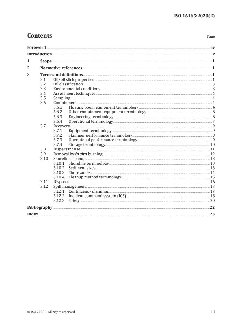 ISO 16165:2020 - Ships and marine technology — Marine environment protection — Vocabulary relating to oil spill response
Released:4/8/2020