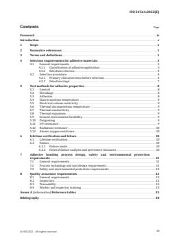 ISO 24564:2022 - Space systems — Adhesives — General requirements
Released:16. 11. 2022 - Page 3 preview