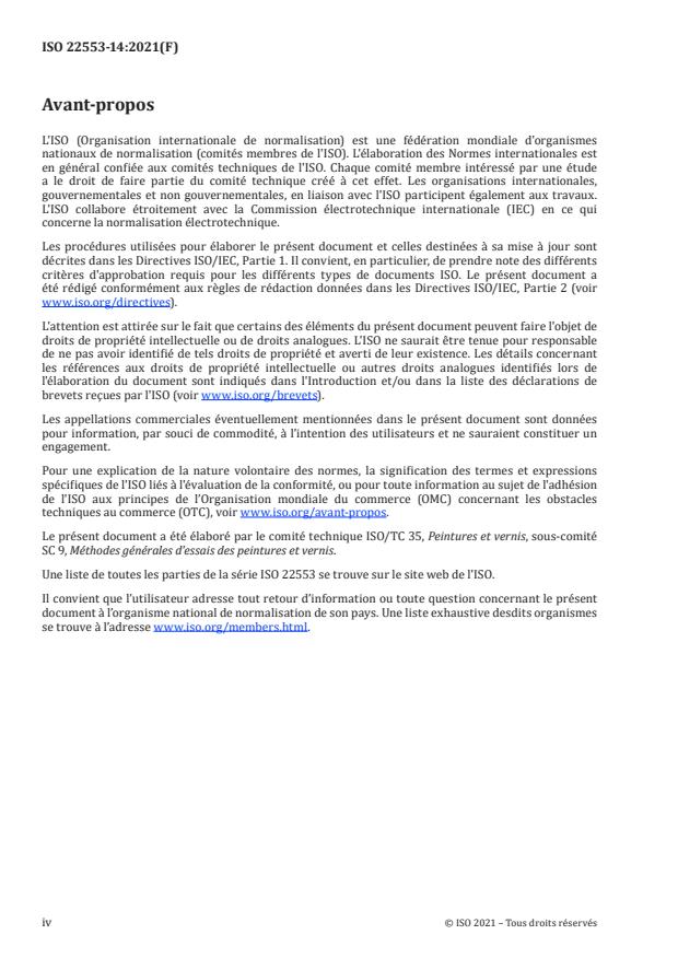 ISO 22553-14:2021 ISO 22553-14:2021 - Peintures et vernis -- Peintures d'électrodéposition - Page 4 preview