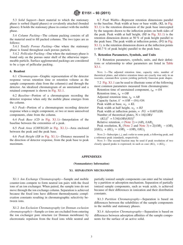 ASTM E1151-93(2011) - Standard Practice for  Ion Chromatography Terms and Relationships