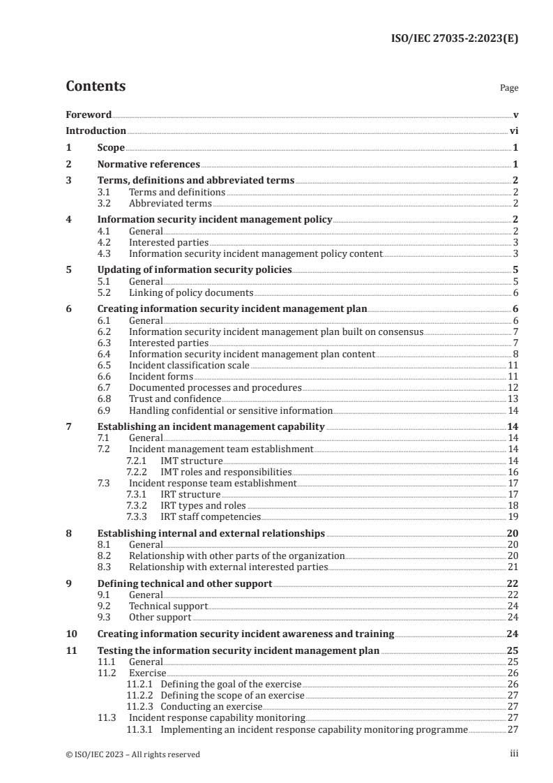 ISO/IEC 27035-2:2023 - Information technology — Information security incident management — Part 2: Guidelines to plan and prepare for incident response
Released:2/13/2023