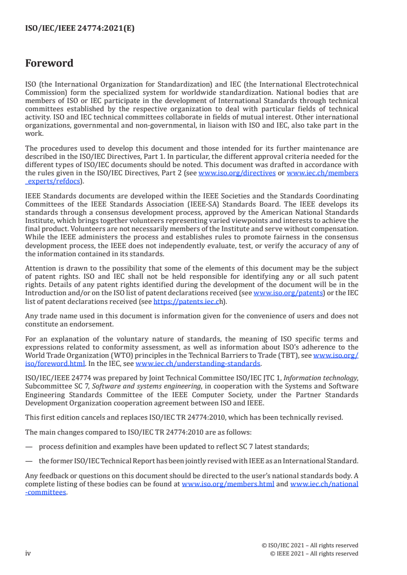 ISO/IEC/IEEE 24774:2021 ISO/IEC/IEEE 24774:2021 - Systems and software engineering — Life cycle management — Specification for process description
Released:5/11/2021 - Page 4 preview