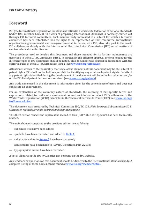 ISO 7902-1:2020 ISO 7902-1:2020 - Hydrodynamic plain journal bearings under steady-state conditions -- Circular cylindrical bearings - Page 4 preview