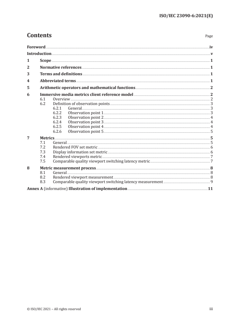 ISO/IEC 23090-6:2021 - Information technology — Coded representation of immersive media — Part 6: Immersive media metrics
Released:6/15/2021