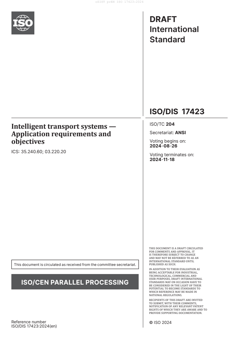 prEN ISO 17423:2024 - BARVE