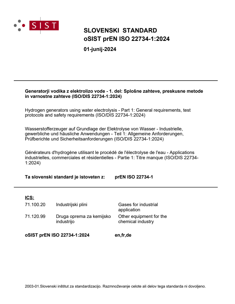 prEN ISO 22734-1:2024