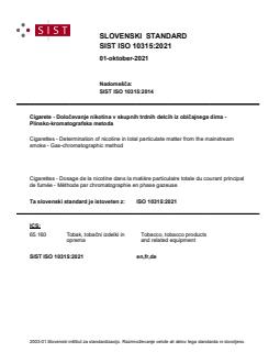 SIST ISO 10315:2021 - Page 1 preview