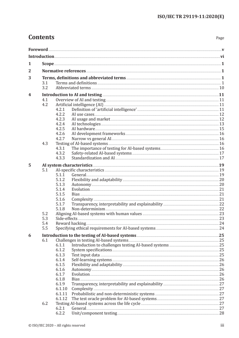 ISO/IEC TR 29119-11:2020 - Software and systems engineering — Software testing — Part 11: Guidelines on the testing of AI-based systems
Released:11/27/2020