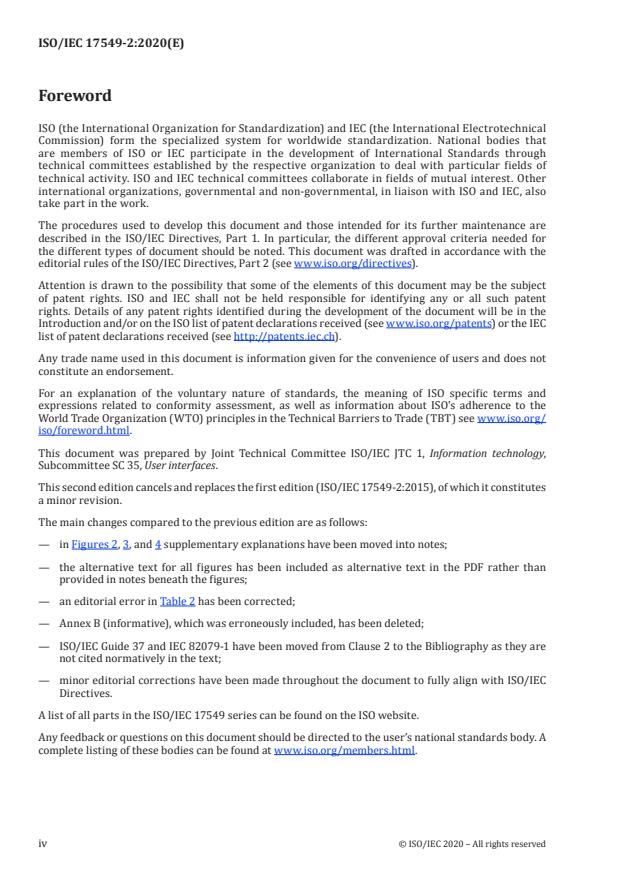ISO/IEC 17549-2:2020 ISO/IEC 17549-2:2020 - Information technology -- User interface guidelines on menu navigation - Page 4 preview