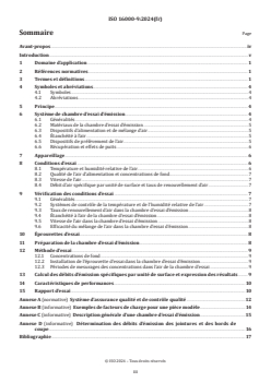 ISO 16000-9:2024 - Air intérieur — Partie 9: Dosage de l'émission de composés organiques volatils d'échantillons de produits de construction et d'objets d'équipement ― Méthode de la chambre d'essai d'émission
Released:20. 03. 2024 - Page 3 preview