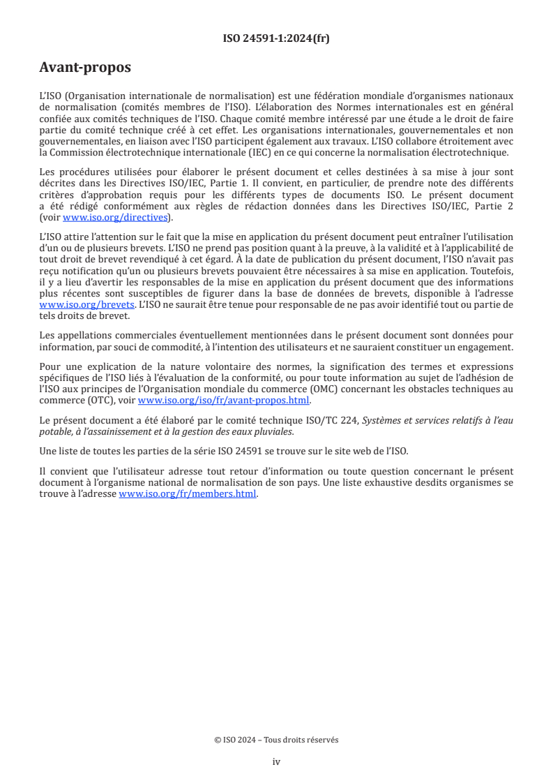 ISO 24591-1:2024 ISO 24591-1:2024 - Gestion intelligente de l'eau — Partie 1: Lignes directrices générales et gouvernance
Released:5. 01. 2024 - Page 4 preview