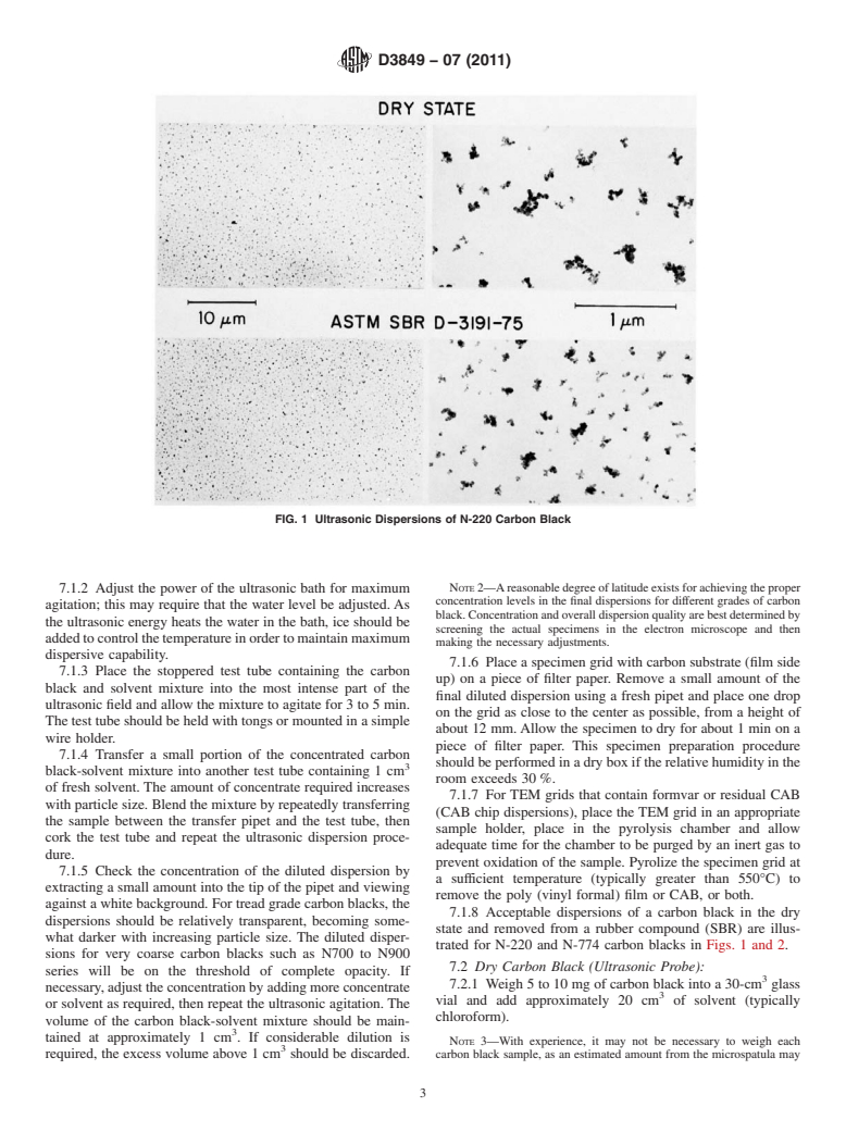 ASTM D3849-07(2011) - Standard Test Method for Carbon Black&mdash;Morphological Characterization of Carbon Black Using Electron Microscopy