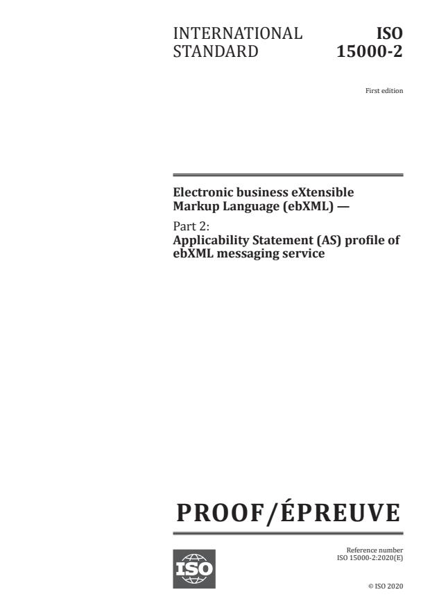 ISO/PRF 15000-2:Version 19-dec-2020 - Electronic business eXtensible Markup Language (ebXML)