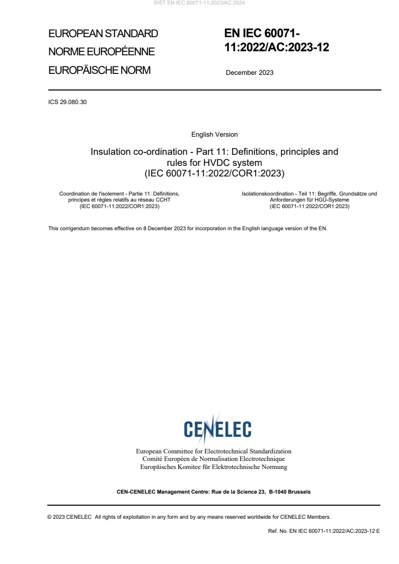 EN IEC 60071-11:2023/AC:2024
