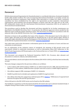 ISO 14533-2:2021 - Processes, data elements and documents in commerce, industry and administration — Long term signature — Part 2: Profiles for XML Advanced Electronic Signatures (XAdES)
Released:8/3/2021 - Page 4 preview