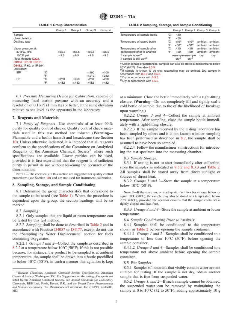 ASTM D7344-11a - Standard Test Method for Distillation of Petroleum Products at Atmospheric Pressure (Mini Method)