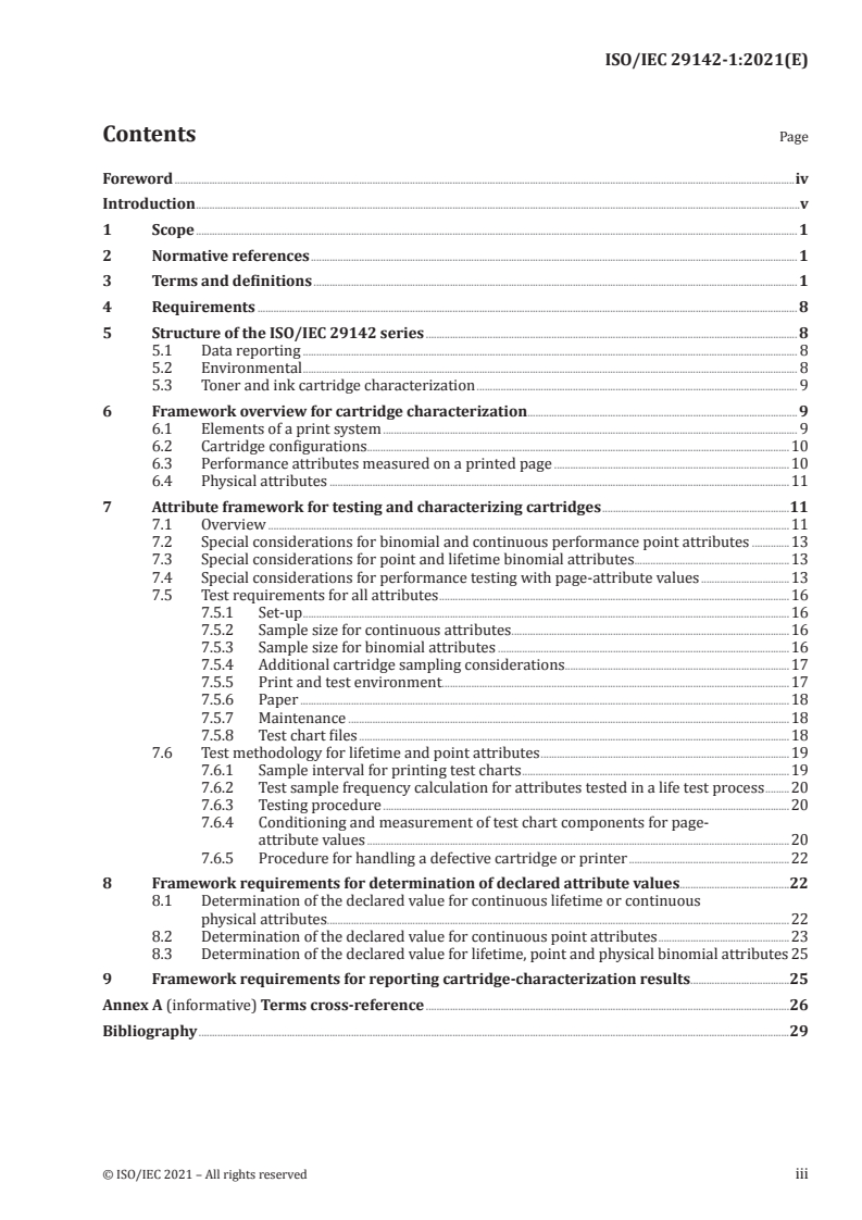ISO/IEC 29142-1:2021 - Information technology — Print cartridge characterization — Part 1: General: terms, symbols, notations and cartridge characterization framework
Released:8/31/2021