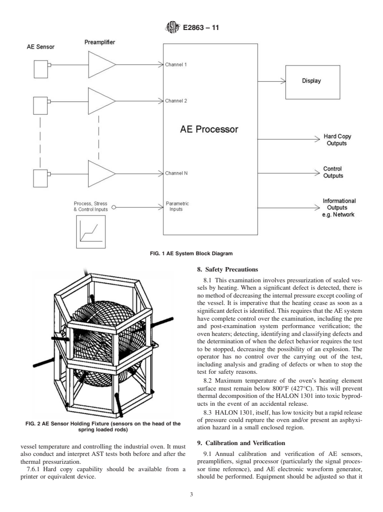 ASTM E2863-11 - Standard Practice for Acoustic Emission Examination of Welded Steel Sphere Pressure Vessels Using Thermal Pressurization