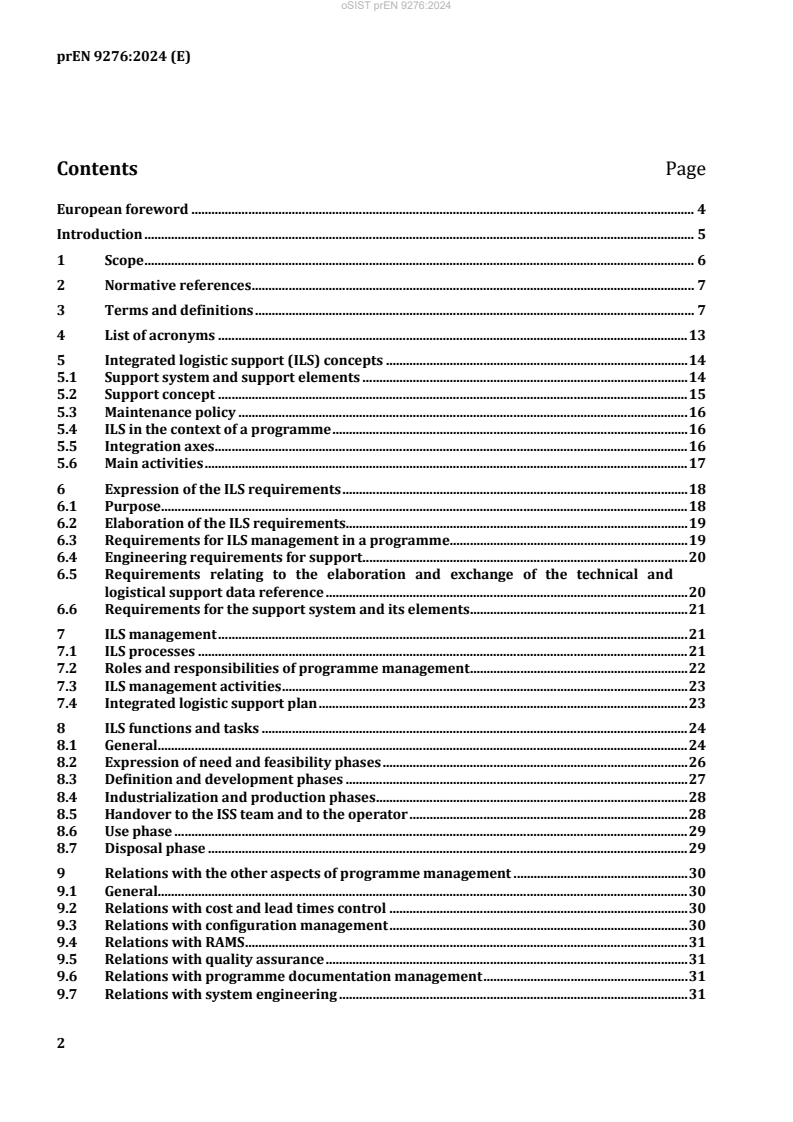 EN 9276:2025 prEN 9276:2024 - BARVE - Page 4 preview