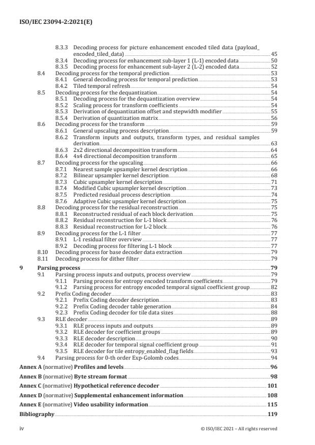 ISO/IEC 23094-2:2021 ISO/IEC 23094-2:2021 - Information technology – General video coding - Page 4 preview