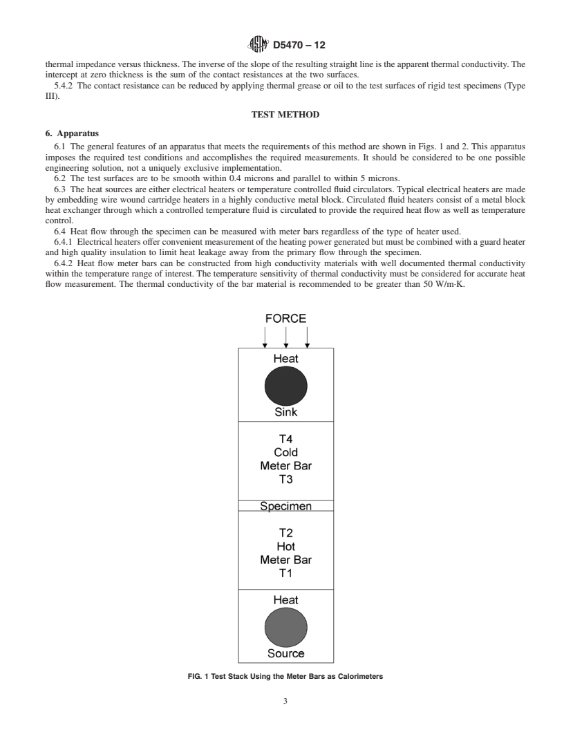 REDLINE ASTM D5470-12 - Standard Test Method for  Thermal Transmission Properties of Thermally Conductive Electrical Insulation Materials