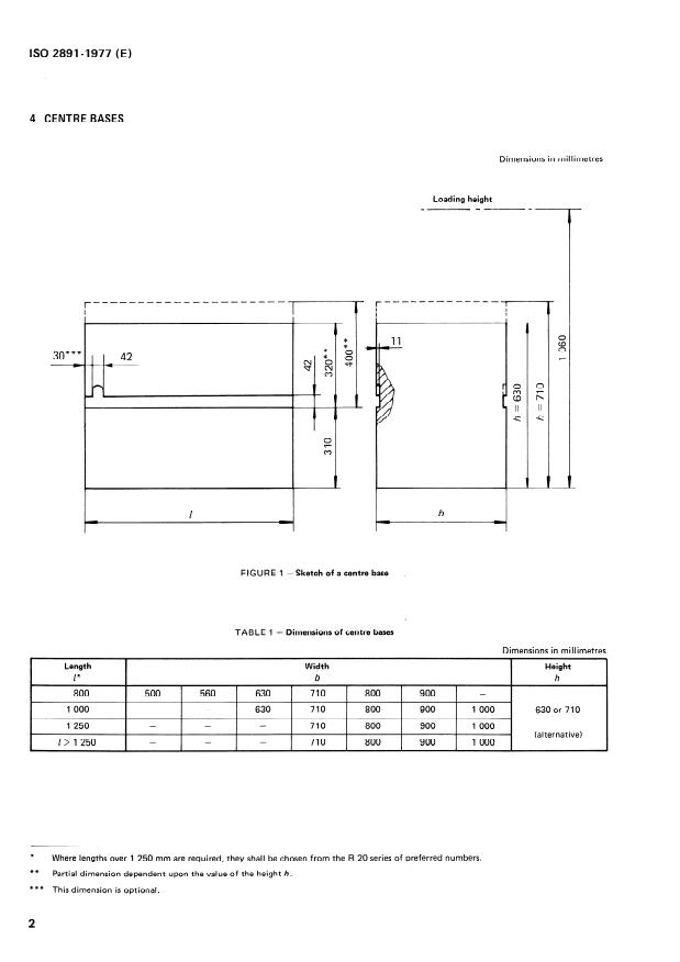 ISO 2891:1977 ISO 2891:1977 - Modular units for machine tool construction -- Centre bases and columns - Page 4 preview