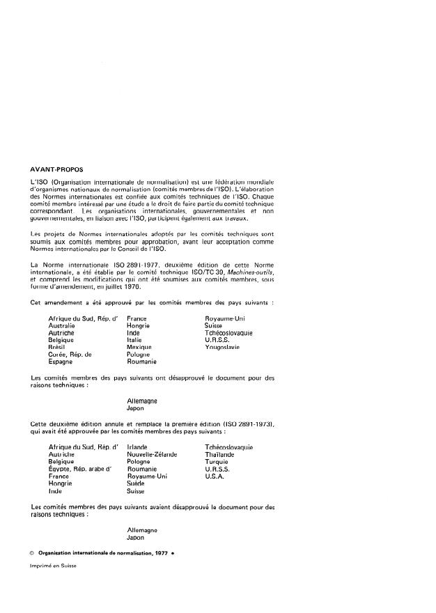 ISO 2891:1977 ISO 2891:1977 - Éléments standard pour la construction des machines-outils -- Bâtis centraux et montants - Page 2 preview