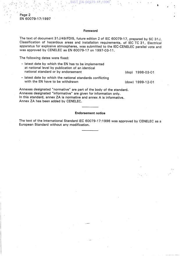 EN 60079-17:1997 EN 60079-17:1998 - Page 4 preview