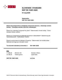 SIST EN 15491:2025 - Page 1 preview