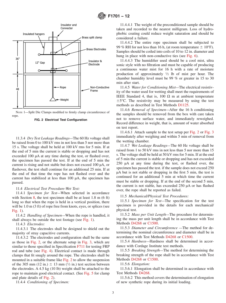 ASTM F1701-12 - Standard Specification for  Unused Rope with Special Electrical Properties