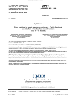 prEN IEC 60115-8:2024 - BARVE - Page 3 preview