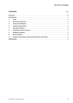 ISO 15792-2:2020 - Welding consumables — Test methods — Part 2: Preparation of single-run and two-run technique test pieces and specimens in steel
Released:8/20/2020 - Page 3 preview
