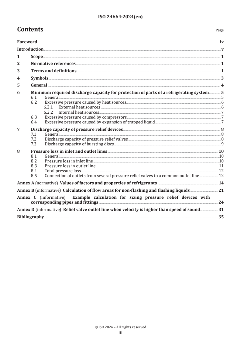 ISO 24664:2024 - Refrigerating systems and heat pumps — Pressure relief devices and their associated piping — Methods for calculation
Released:11/29/2024