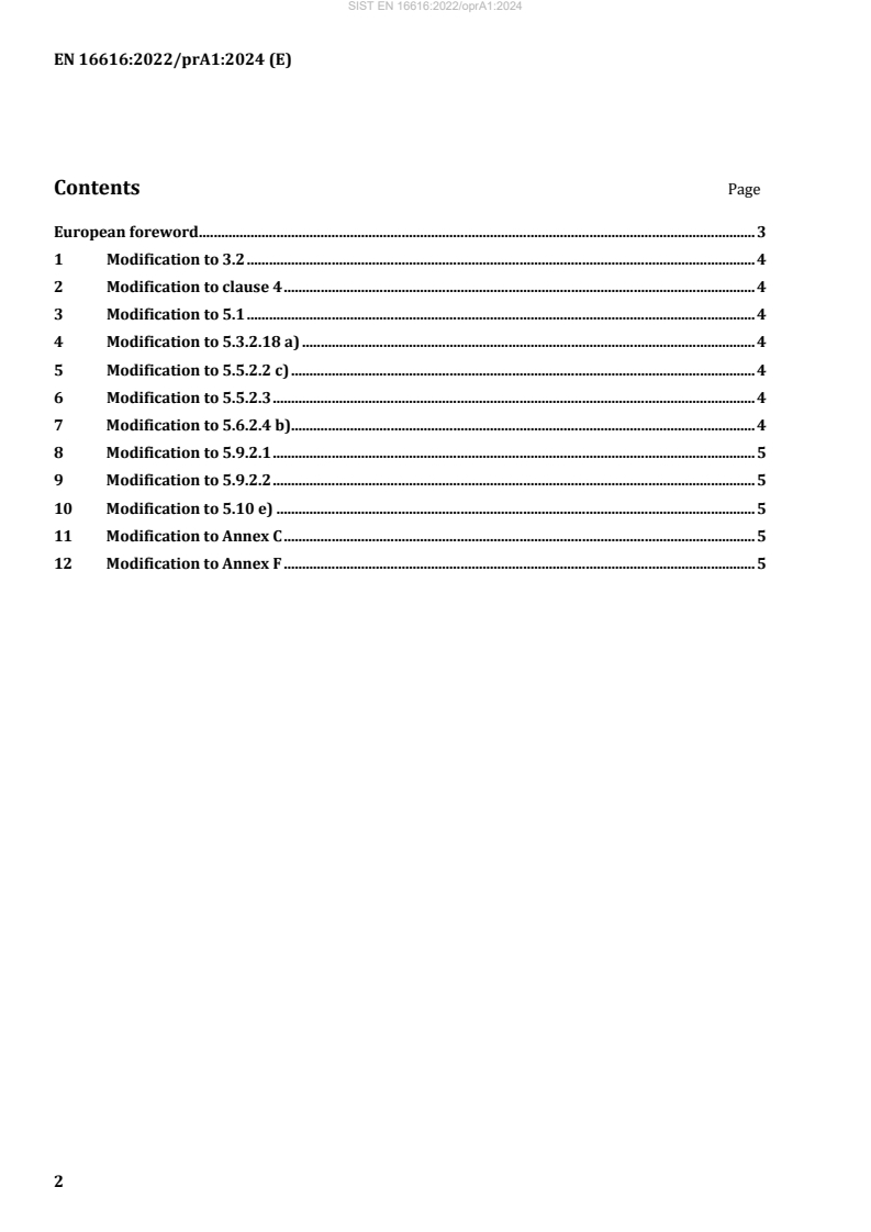 EN 16616:2022/FprA1 EN 16616:2022/oprA1:2024 - Page 4 preview
