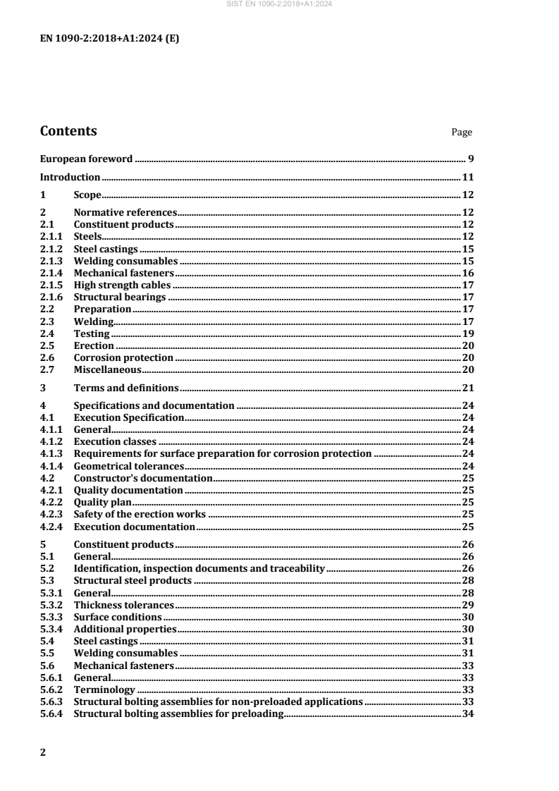 SIST EN 1090-2:2018+A1:2024 SIST EN 1090-2:2018+A1:2024 - Page 4 preview