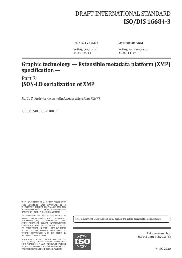 ISO/DIS 16684-3