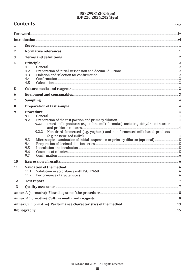 ISO 29981:2024 - Milk products — Enumeration of bifidobacteria — Colony-count technique
Released:11/26/2024