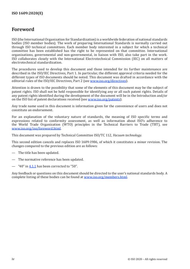 ISO 1609:2020 ISO 1609:2020 - Vacuum technology -- Dimensions of non-knife edge flanges - Page 4 preview
