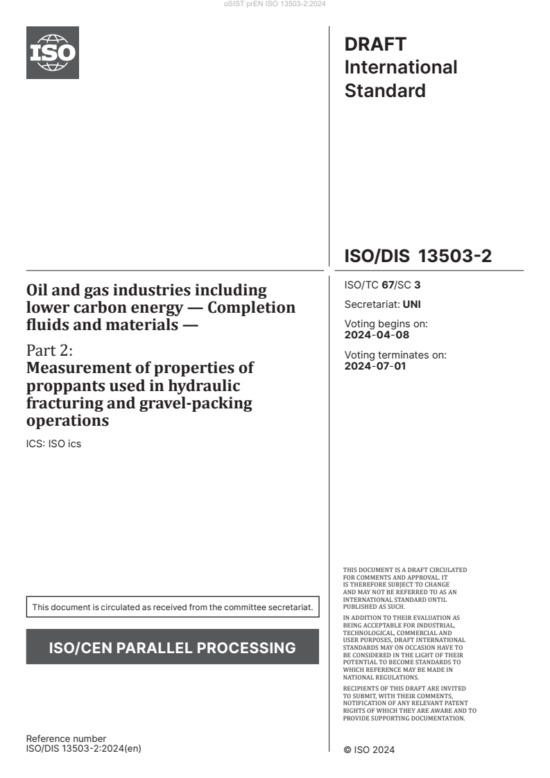 prEN ISO 13503-2:2024