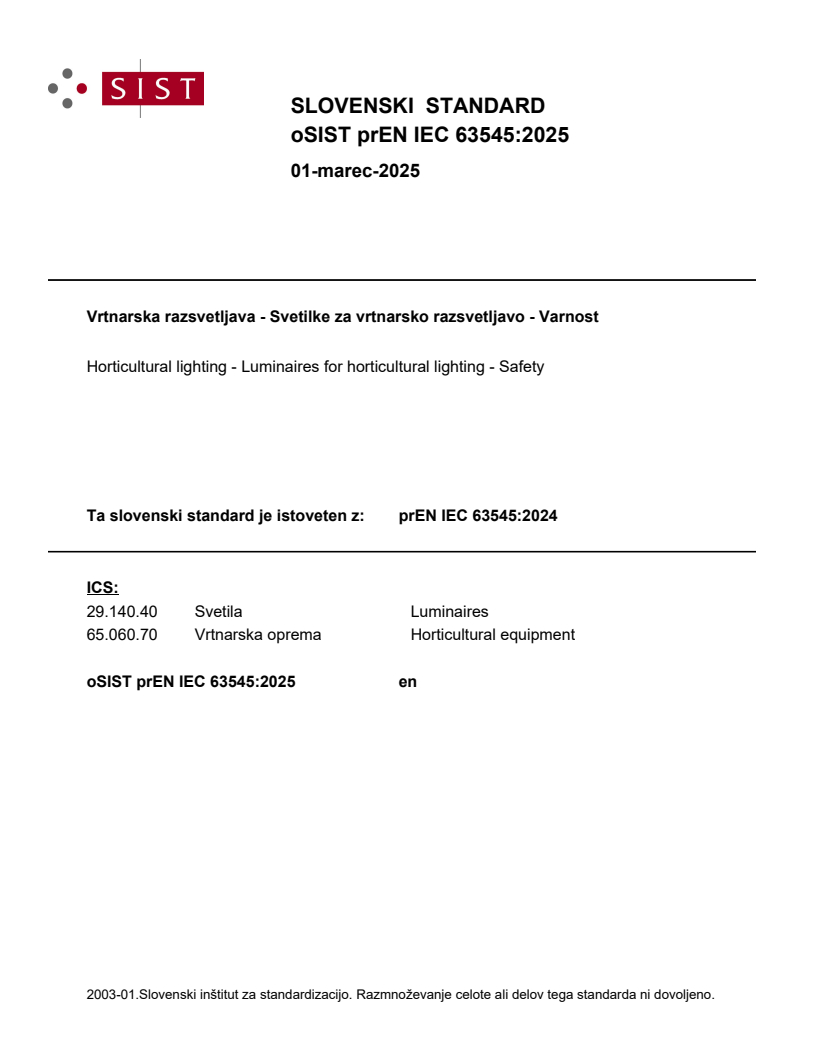 oSIST prEN IEC 63545:2025 oSIST prEN IEC 63545:2025
