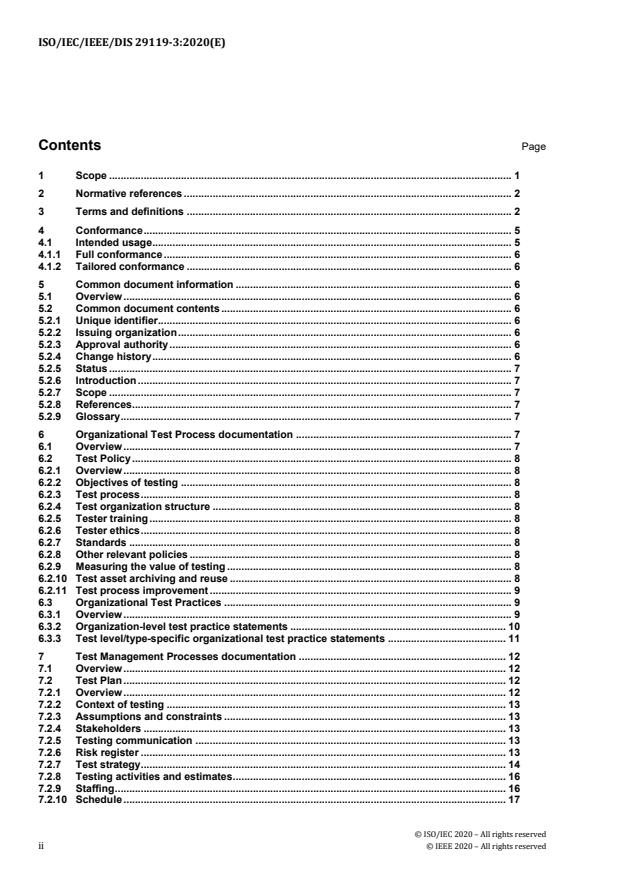 ISO/IEC/IEEE DIS 29119-3