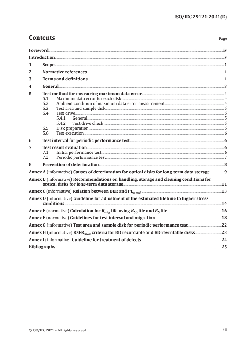 ISO/IEC 29121:2021 - Information technology — Digitally recorded media for information interchange and storage — Data migration method for optical disks for long-term data storage
Released:1/28/2021
