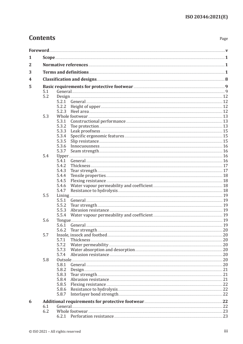 ISO 20346:2021 - Personal protective equipment -- Protective footwear