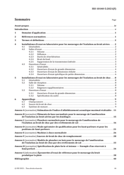 ISO 10140-5:2021 - Acoustique — Mesurage en laboratoire de l'isolation acoustique des éléments de construction — Partie 5: Exigences relatives aux installations et appareillage d'essai
Released:4/16/2021 - Page 3 preview
