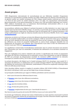 ISO 10140-3:2021 ISO 10140-3:2021 - Acoustique — Mesurage en laboratoire de l'isolation acoustique des éléments de construction — Partie 3: Mesurage de l'isolation au bruit de choc
Released:4/16/2021 - Page 4 preview