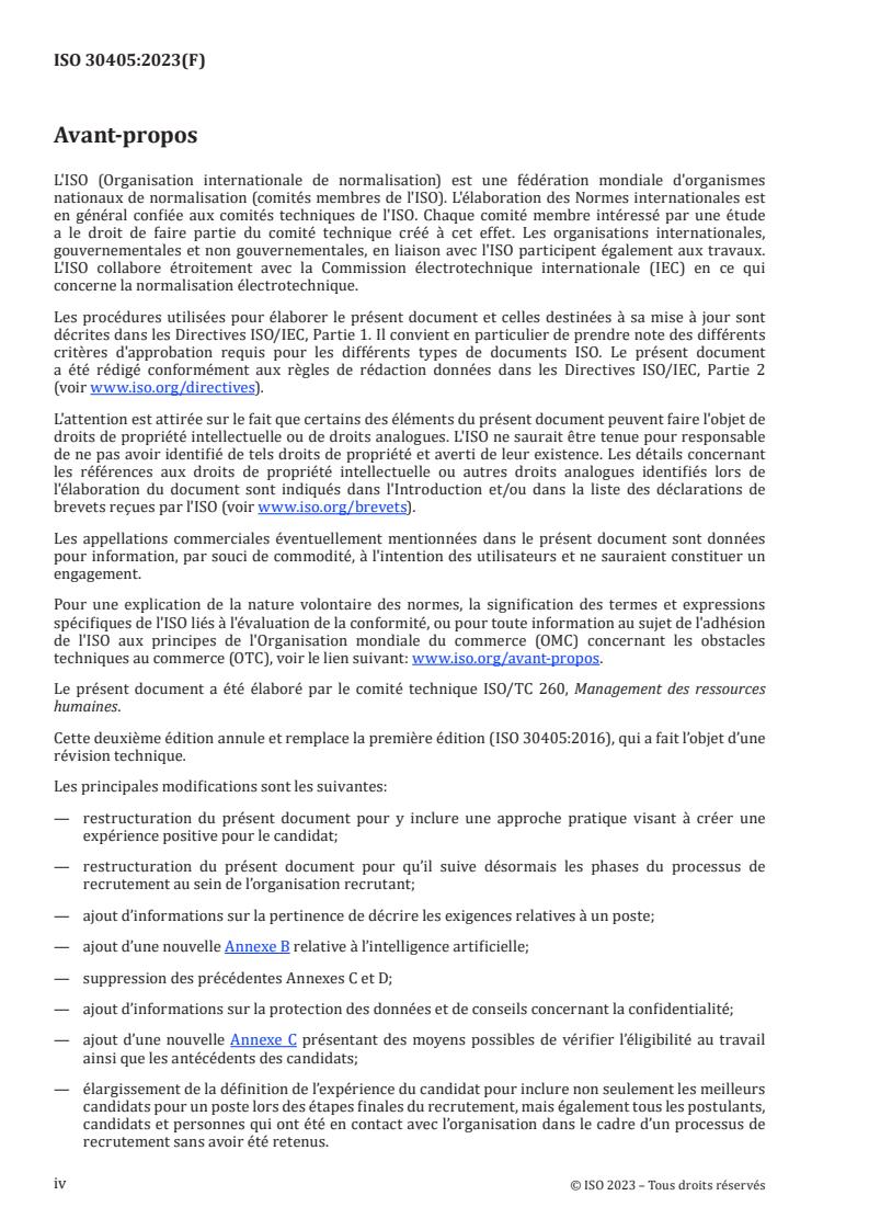 ISO 30405:2023 ISO 30405:2023 - Management des ressources humaines — Lignes directrices relatives au recrutement
Released:1. 06. 2023 - Page 4 preview