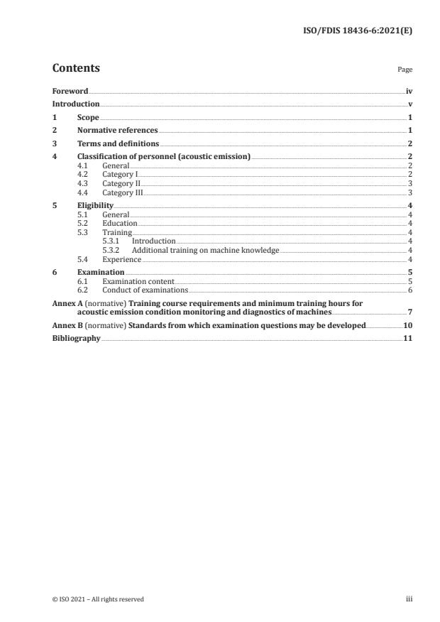 ISO/FDIS 18436-6:Version 15-maj-2021 - Condition monitoring and diagnostics of machines -- Requirements for qualification and assessment of personnel
