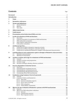 ISO/IEC 30107-3:2023 ISO/IEC 30107-3:2023 - Information technology — Biometric presentation attack detection — Part 3: Testing and reporting
Released:10. 01. 2023 - Page 3 preview